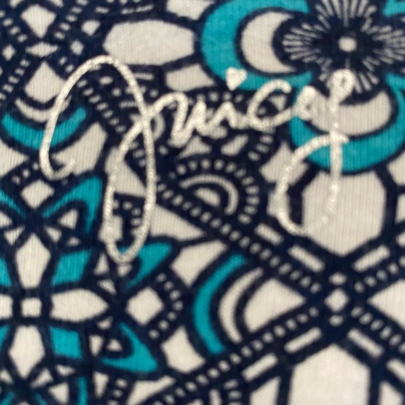 Juicy Couture spaghetti straps Boho Floral 100% cotton size 10 - Picture 3 of 5